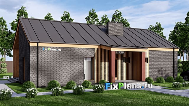 Одноэтажный дом F-15785