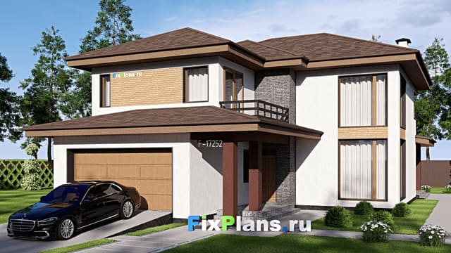 Двухэтажный дом F-17252